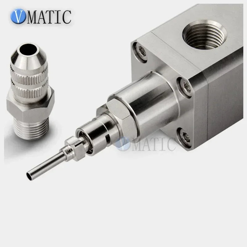 CNC-Machined Dispensing Valve ▶ Needle-Free Glue Nozzle（Crafting & Assembly）🚚