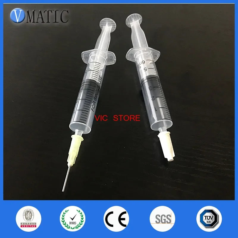 Free Shipping Non-Sterilized 6Cc/Ml Manual Glue Dispensing Syringe Applicator Glue Dispensing Syringe