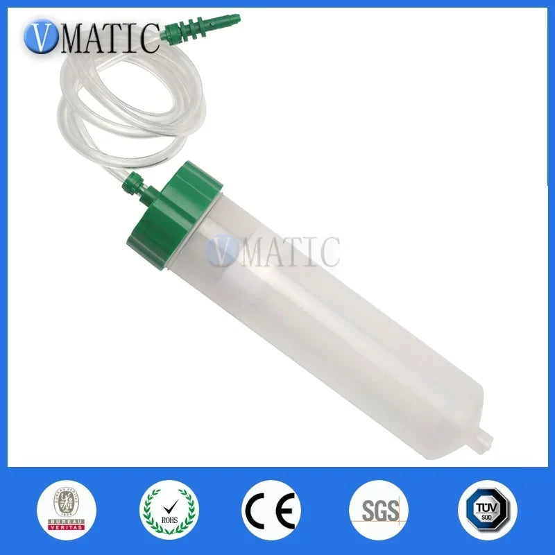 High Quality 200 Ml Cc Luer Lock Tip Glue Dispenser Pneumatic Plastic Syringe With Adapter & Piston