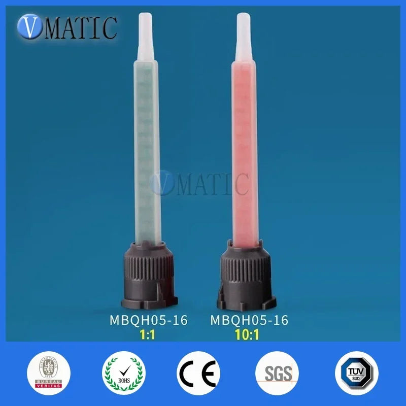Free Shipping MBQH05-16 1:1 & 10:1 Ratio Double Liquid Static Mixing Tube Nozzleial | 10pcs Chemical Adhesive Kit Fast Shipping‌