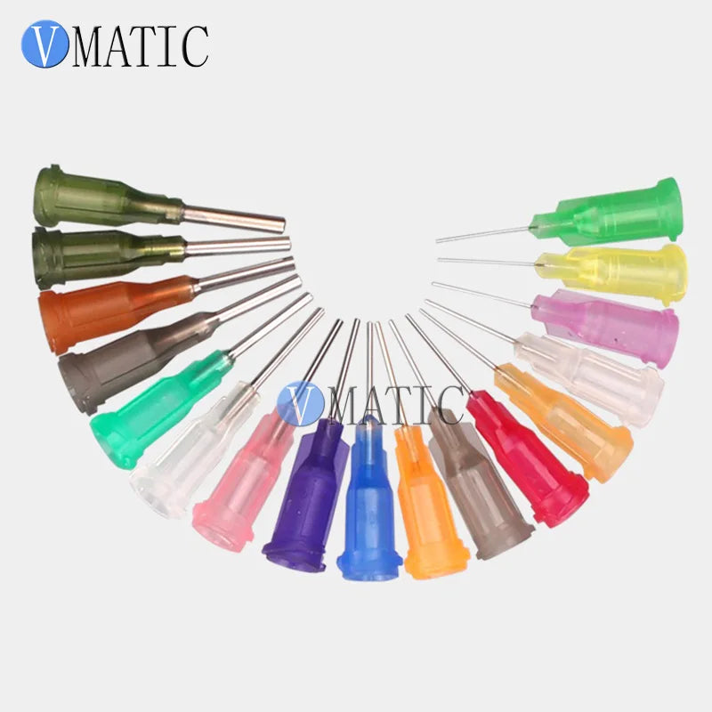 Free Shipping 0.5" Tubing Length 100 Pcs Te Premier Dispense Tips Dispenser Needles 1/2 Inch Dispensing Needle Tips