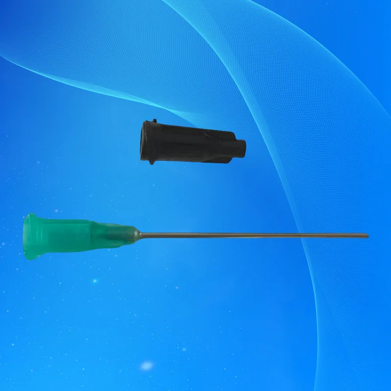 ‌50 Pack 18G 1.5'' Industrial Dispensing Needles | Precision Liquid Adhesive Tips for Epoxy/Resin/Craft (Bulk Syringe Needles Ki