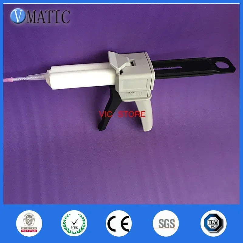 50ml Dual-Cartridge Dispensing System - 2:1 Mixing Ratio Metering Gun for Dental Silicone Impression