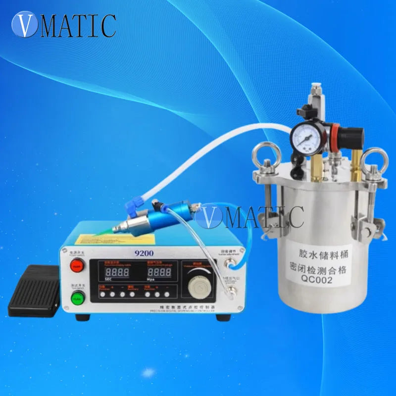 Automatic Precision Dispensing Machine Single Component Manual Gluing Equipment with Stainless Steel Glue Barrel & Plunger Valve