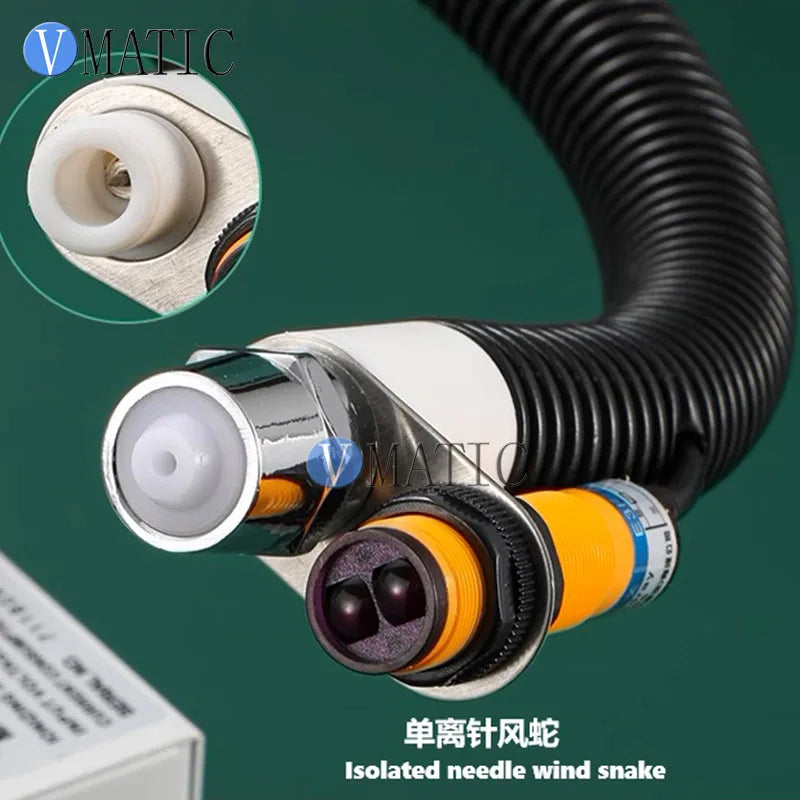 Lnfrared Sensor Ionizing Air Blower Snake - High Pressure Static Eliminator & Dust Removal Gun (Flexible Neck)