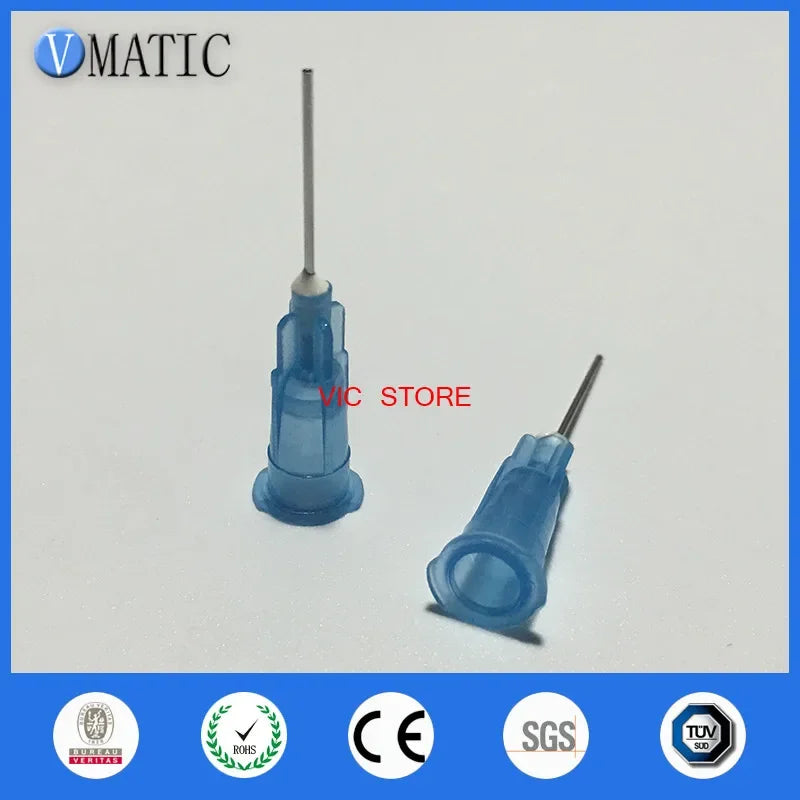 Free Shipping 100Pcs 23G Quality Pinhead For Dispensing Machine Syringe Needle Metal Pinhead Glue Dispenser Needle Tip 1/2 Inch