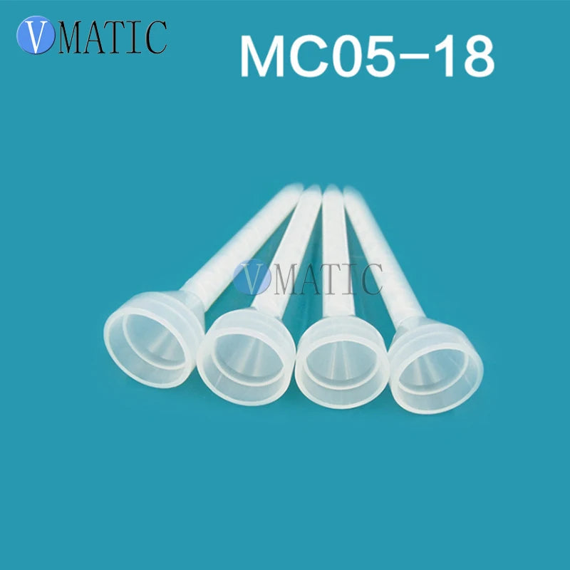 Free Shipping High Quality Plastic Resin Static Mixer MC05-18 Mixing Nozzles For Duo Pack Epoxies (White Core)