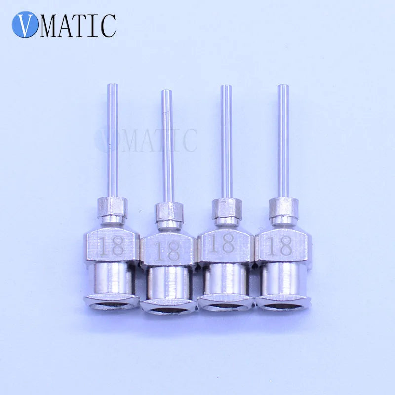 Free Shipping 12Pcs 0.5'' Tip Length 18G Stainless Steel Syringe Needle Tip 1/2 Inch