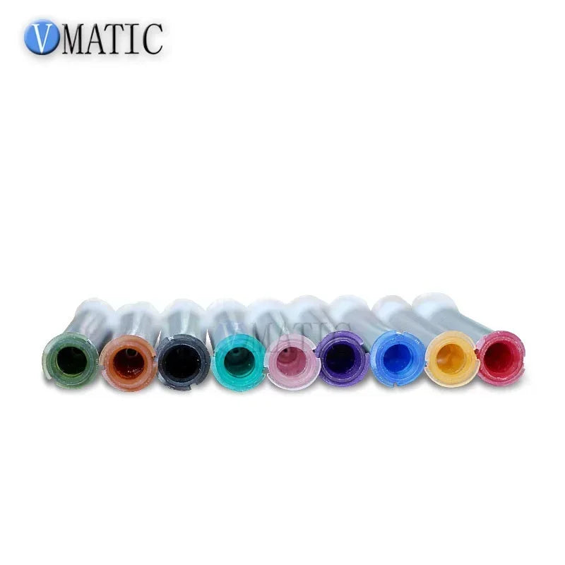 Free Shipping 25G 6mm Brush Tip Needle Double Screw Thread Needles EFD Soft Brush Needle Round Mouth Dispensing Needle