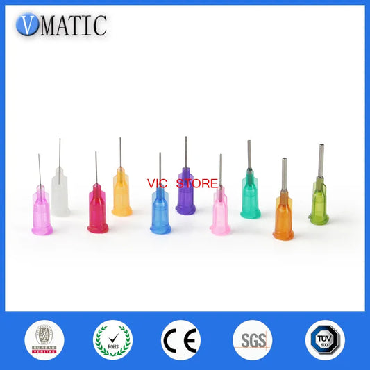Free Shipping 0.5" Tubing Length 100 Pcs Te Premier Dispense Tips Dispenser Needles 1/2 Inch Dispensing Needle Tips