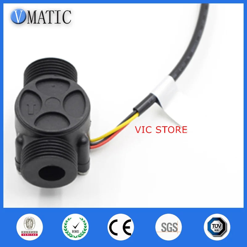 Free Shipping VCA168-6 Nylon G3/4" Water Heater Gas Electric Heating Solar Energy Pulse Signal Water Flow Sensor