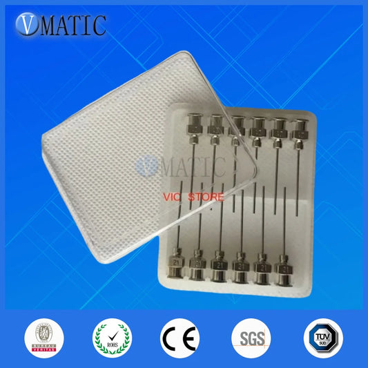 Free Shipping 12 Pcs 1 Inch Tip 21G Blunt Stainless Steel Glue Liquid Fluid Dispensing Syringe Needle