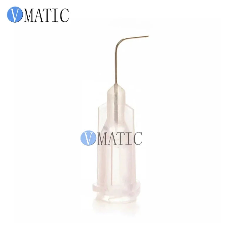 Free Shipping Dispense Needle 27G Clear 0.5'' Length 90 Degree Bend Bent Dispensing Needle Tips 1/2 Inch