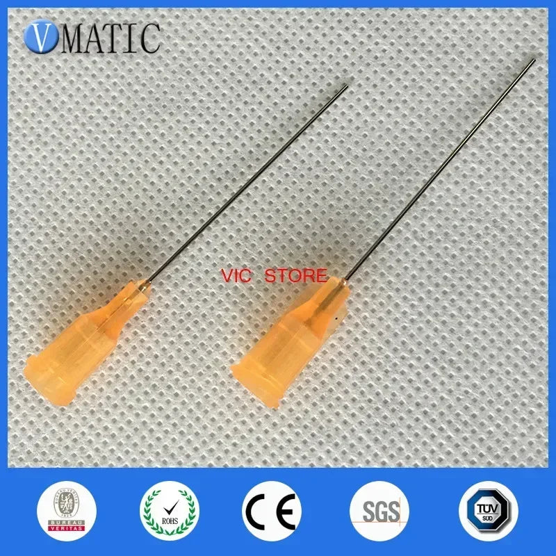 23G Industrial Dispensing Tips | 1.5" Luer Lock Needle Nozzles for Precision Adhesive (100pcs)