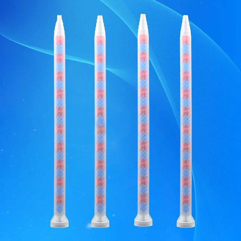 GSM9-20 Static Mixing Nozzle 10PCS - Multi-Purpose AB Adhesive Mixer for Epoxy Resin & Glue Dispensing (Industrial Grade)