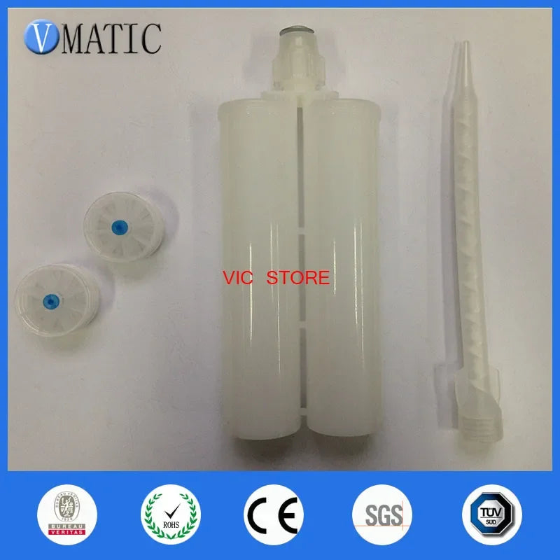 High Quality 400ml/cc Two Component Plastic Cartridge 1:1 With Static Mixer
