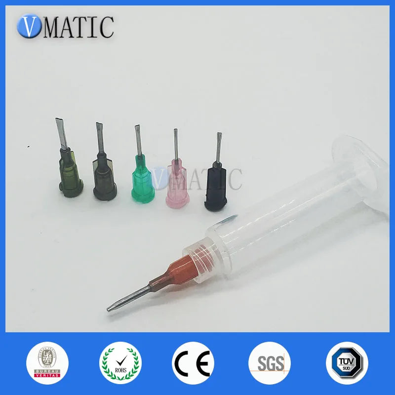 Free Shipping High Precision 14/15/16/18/19G Flat Tip Syringe Needle 1/2 Inch
