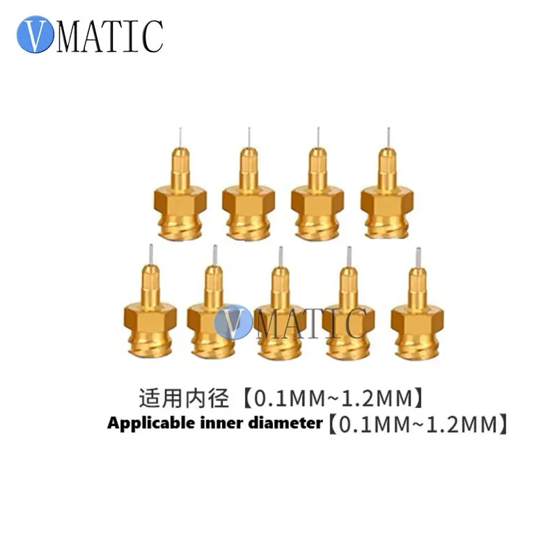 Free Shipping Luer Style Solid Brass Hot Glue Nozzle - Precision Anti-Drip Tip for Universal Glue Guns x 1pc