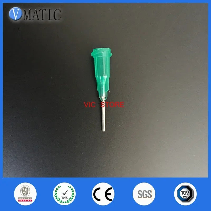 High Quality Products Assurance 100pcs/bag Industrial Tips 18G Green Color 0.5'' Dispensing Plastic Needle Tip 1/2 Inch Length