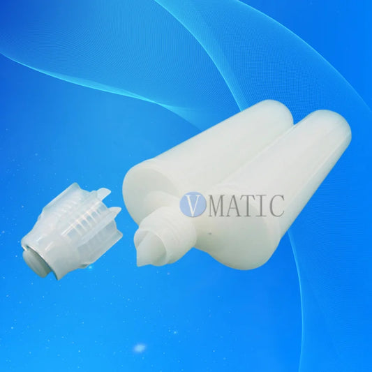 Free Shipping Quality 200ml 200cc Dual Epoxy Cartridge 1:1 W/ Pistons & Cap