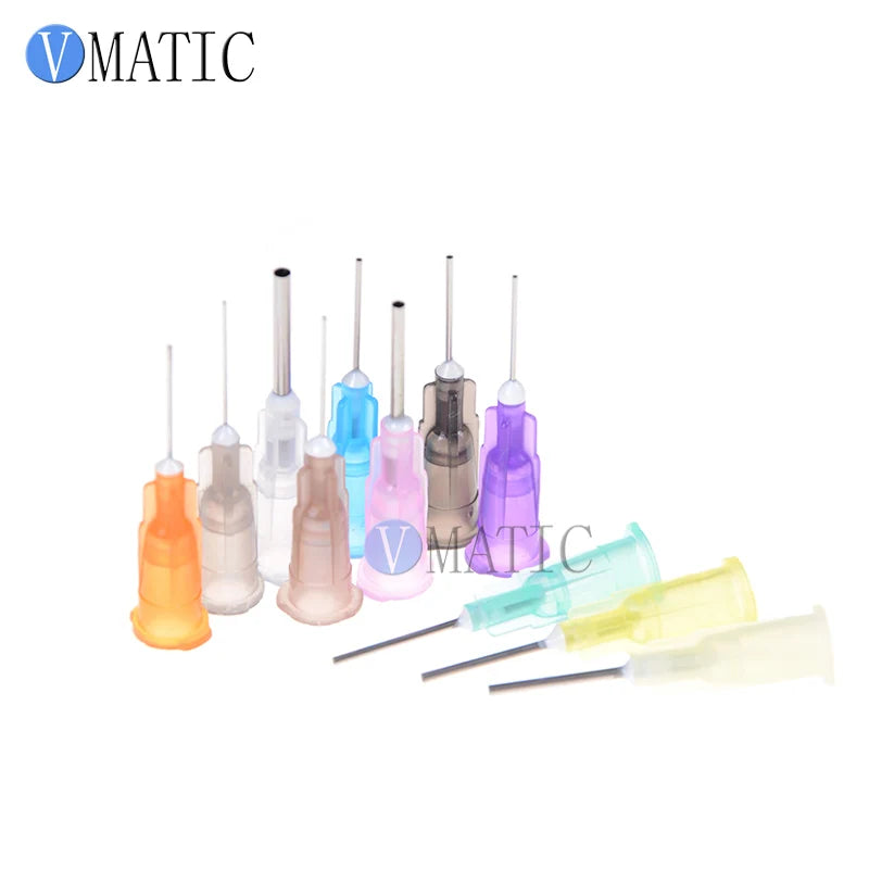 High Quality 100Pcs 24G Dispensing Needles For Dispensing Machine Syringe Needle Metal Pinhead Dispenser Needle 1/2 Inch