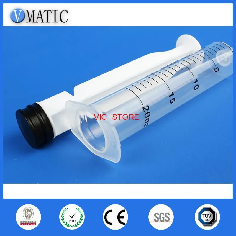 Free Shipping 20cc Hand Manual Syringe Applicator Dispensing Pastes Sealants And Epoxies Plastic Glue Dispenser Syringe 20ml