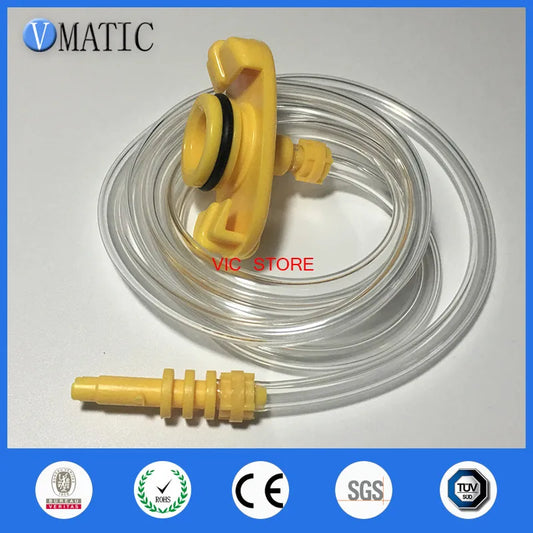 Free Shipping High Quality 10cc 10ml Glue Dispensing Needle Tip Pneumatic Syringe Barrel Adapter