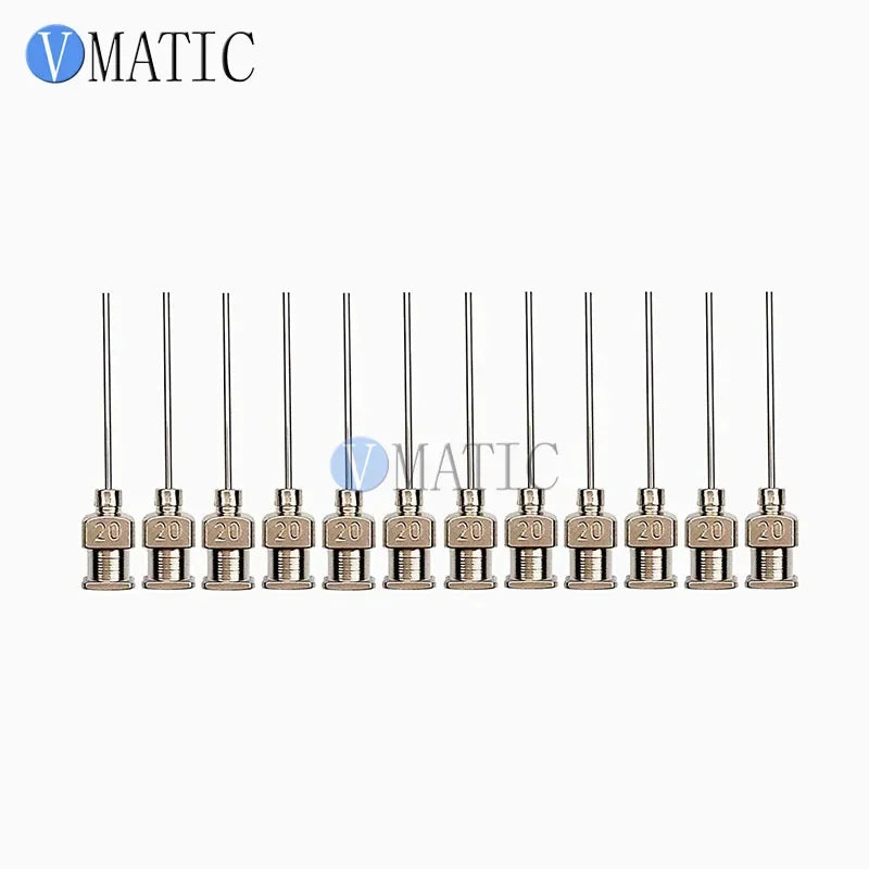 Free Shipping Super Quality 12 Pcs 1 Inch Tip Length 20G Blunt Stainless Steel Dispensing Needles