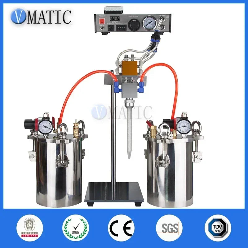 Automatic AB Epoxy Resin Dispensing Machine | Adjustable 1:1-5:1 Mixing Ratio Pneumatic System with Doming Control for Electroni