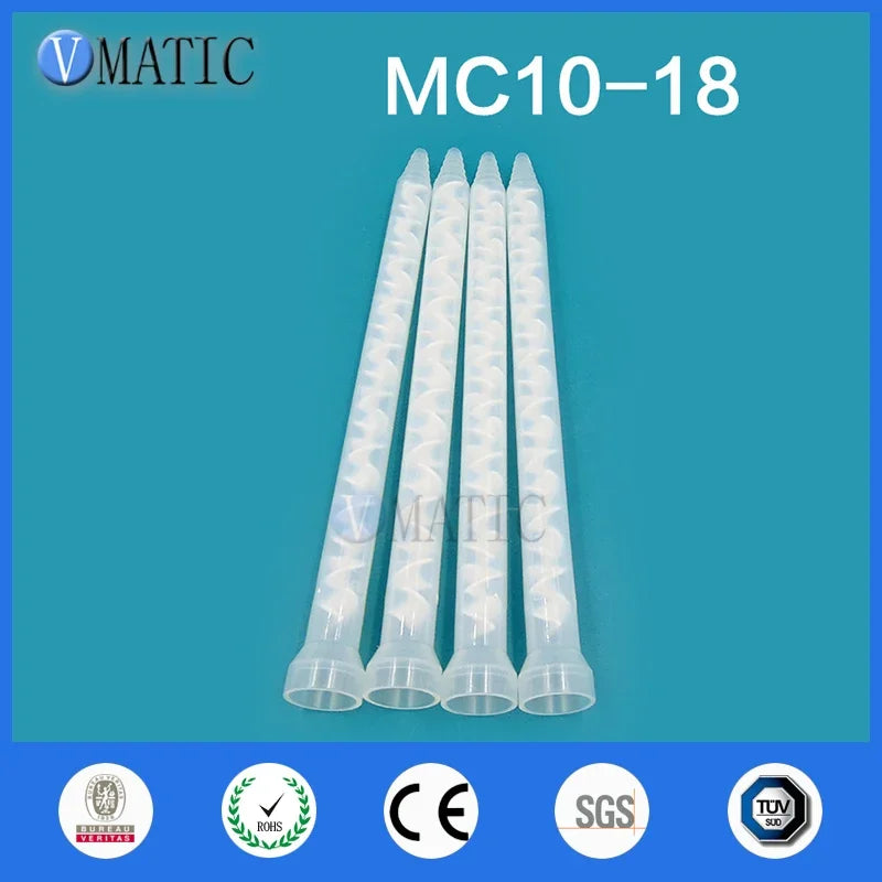 Free Shipping Resin Static Mixer MC/MS10-18 Mixing Nozzles For Duo Pack Epoxies (White Core)