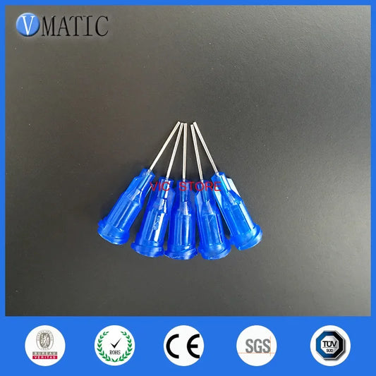 Free Shipping 100Pcs 22G Precision S.S. Dispense Tip With Pp Safety Lock Hub/ 0.5'' 1/2 Inch Length Glue Dispenser Needles