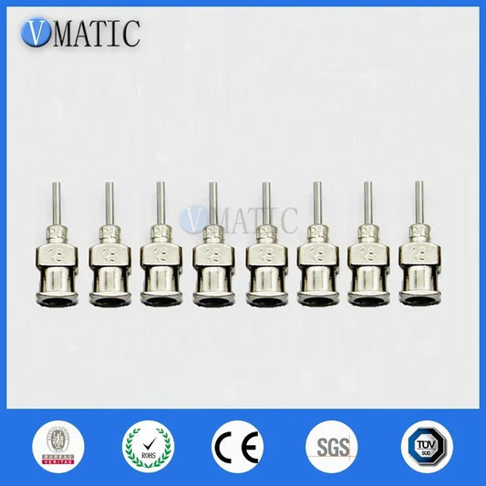 12×18G Industrial Dispensing Tips ▶ 6.35mm Metal Syringe System 🚚