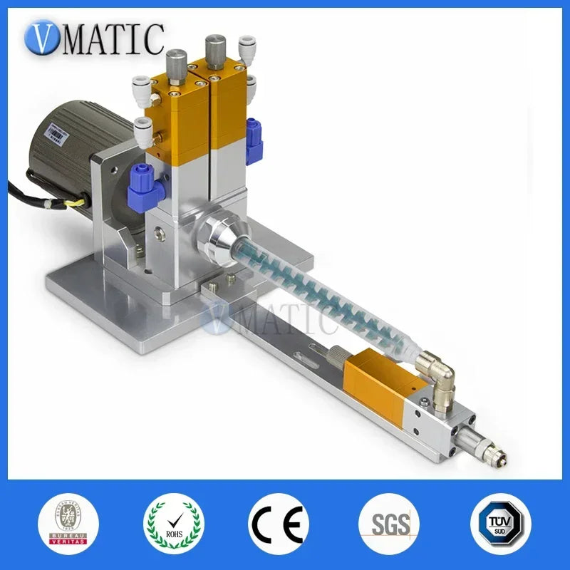 ‌Industrial Electric Mixing Valve with Motor | Dynamic Dispensing System for Two-Part Epoxy/Silicone (Auto-Calibration)‌