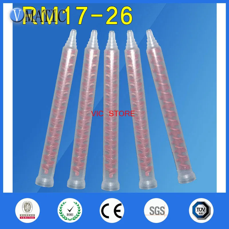 Free Shipping Plastic High Quality 5Pcs Resin Static Mixer MR17-26 Mixing Nozzles For Duo Pack Epoxies