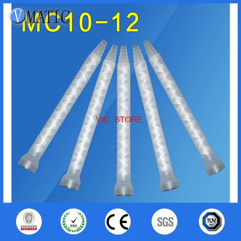 Free Shipping Resin Static Mixer MC10-12 Mixing Nozzles For Duo Pack Epoxies (White Core)