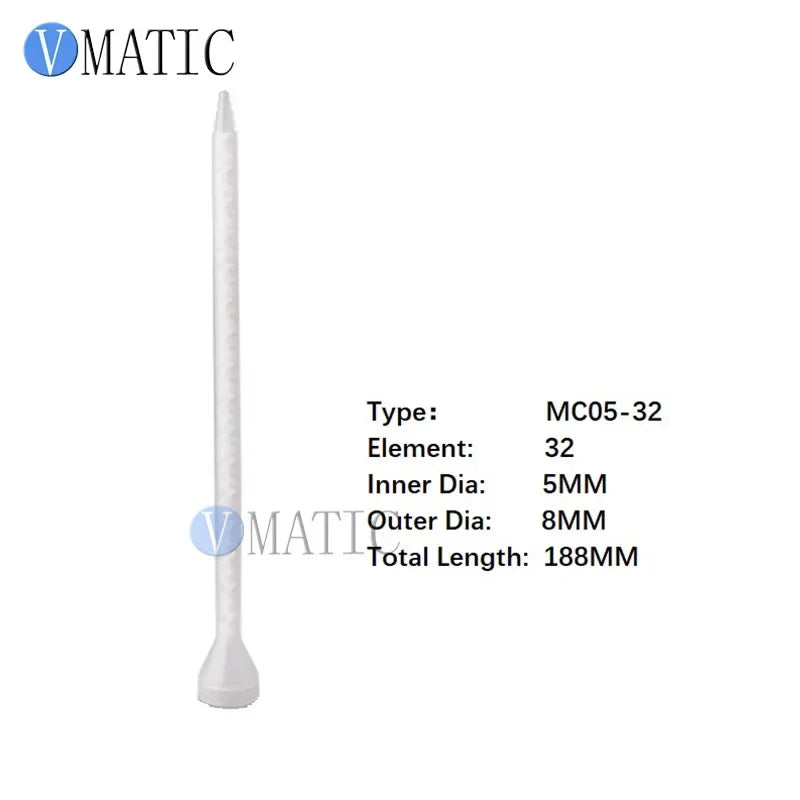 High Quality Resin Static Mixer MC05-24 Mixing Nozzles For Duo Pack Epoxies Bell Mouth Silicone Mixing Tube