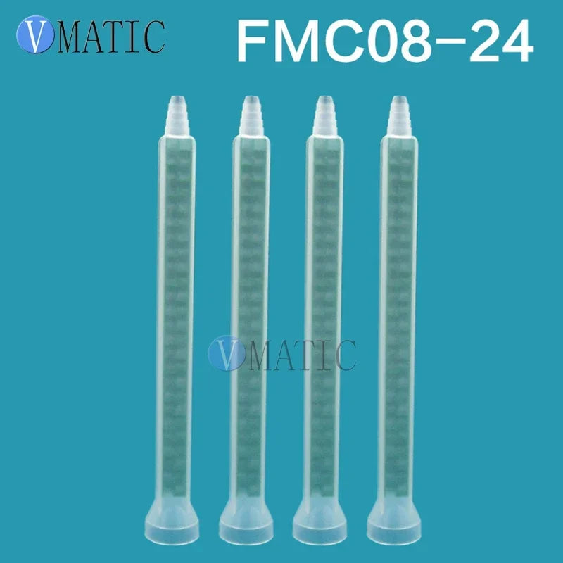 Free Shipping Resin Static Mixer MC08-24 Mixing Nozzles for Duo Pack Epoxies of Green Rectangular 10PCS/lot
