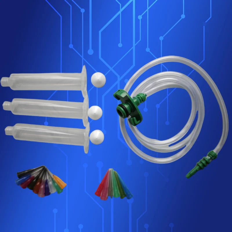 30ml Industrial Pneumatic Dispensing System | Air Pressure Applicator for Electronics Potting