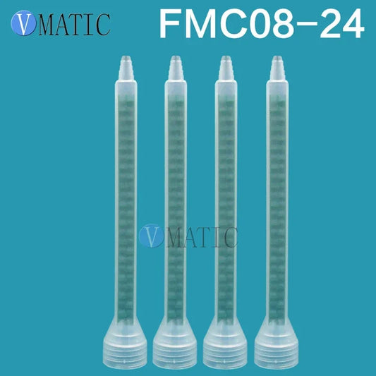 Free Shipping High Quality 5Pcs Resin Static Mixer FMC08-24 Mixing Nozzles Screw Mouth Silicone Mixing Tube Nozzle