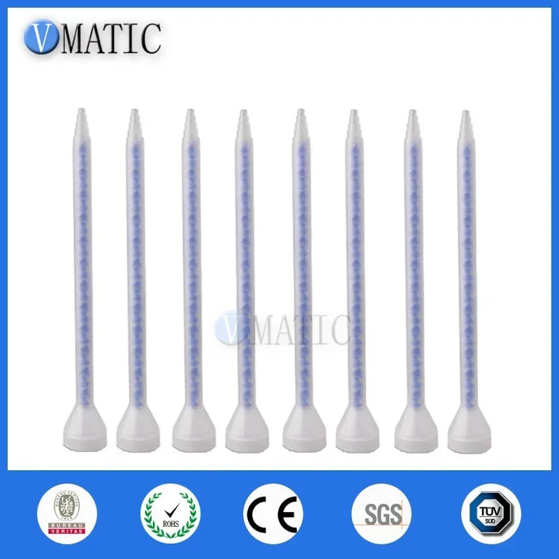 5×ME05-24 Dual-Chamber Static Mixing Tip ▶ 1:1 AB Adhesive Dispenser（PP+GF30）🚚