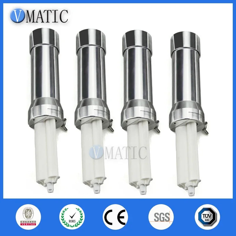 Free Shipping 50ml/cc 4:1 AB Two Component Flashlight Pneumatic Glue Dispensing Valve Cartridge Holder