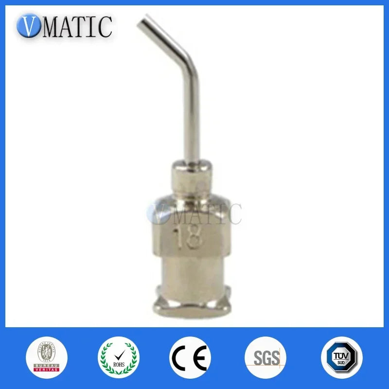 Free Shipping 12 Pcs 10 - 30G 45 Degree Bent 1/2 Inch Stainless Steel Glue Fluid Liquid Dispensing Blunt Needle