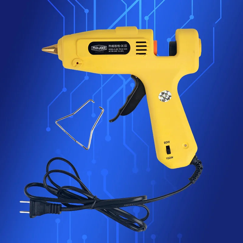 Free Shipping 60-100W Glue Dispensing Gun Dispenser Gun, Hot Melt Glue Gun Temperature Adjustable Repair 220V Wholesale Glue Gun