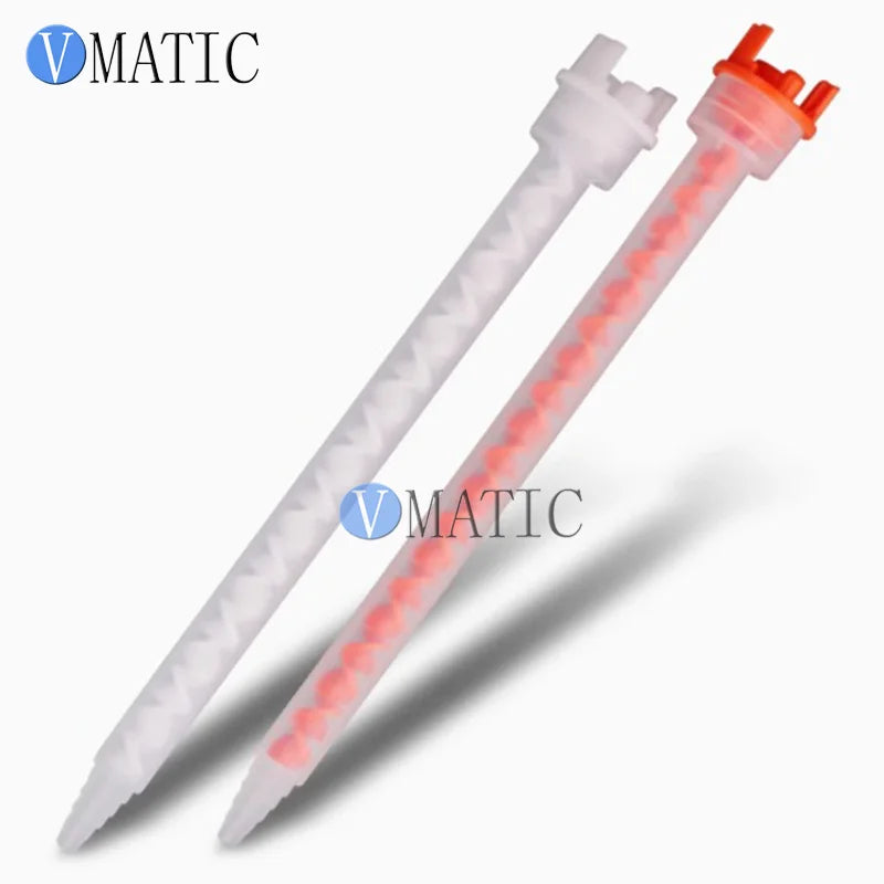 MF08-18 Static Mixing Tube for Two-Part Adhesives, Bayonet Mount, 18 Helical Elements - Dispensing Consumable