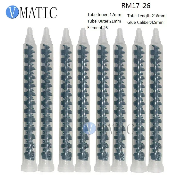 High Quality Resin Dynamic Mixer RM 17-26 Mixing Nozzles Plastic Round End Static Mixer Tube