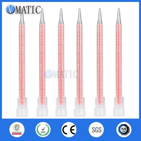 ‌100PCS Static Mixer Nozzles for 200-600ml Dual Ratio 1:1 & 2:1 High-Flow Dispensing Tips Epoxy, Polyurethane Silicone Adhesives