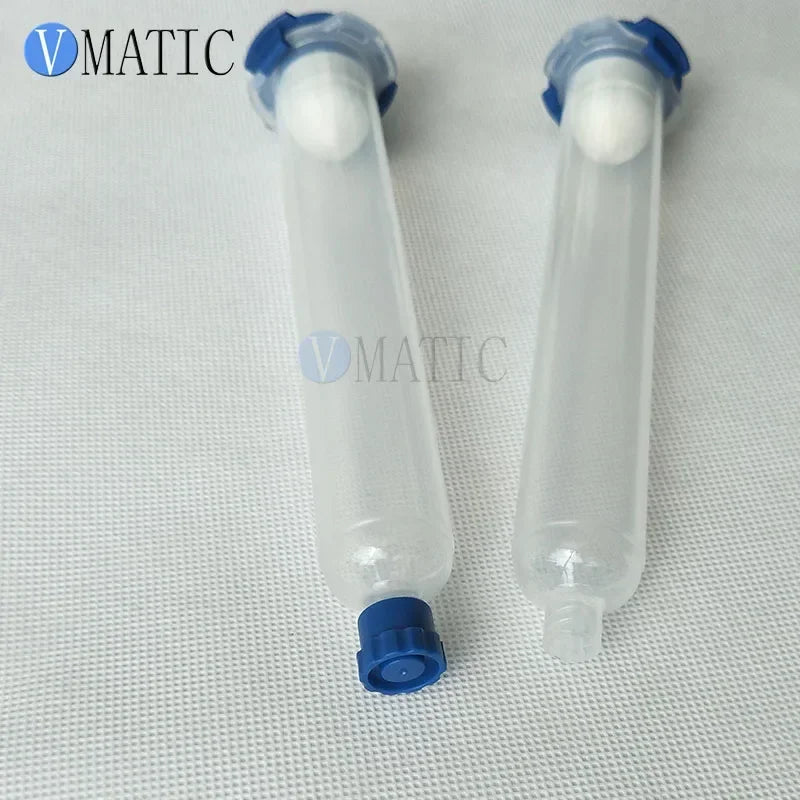 Free Shipping 10cc 10ml EFD Luer Lock Pneumatic Syringe With Syringe Cap/Stopper Piston End Cover X 3 Sets