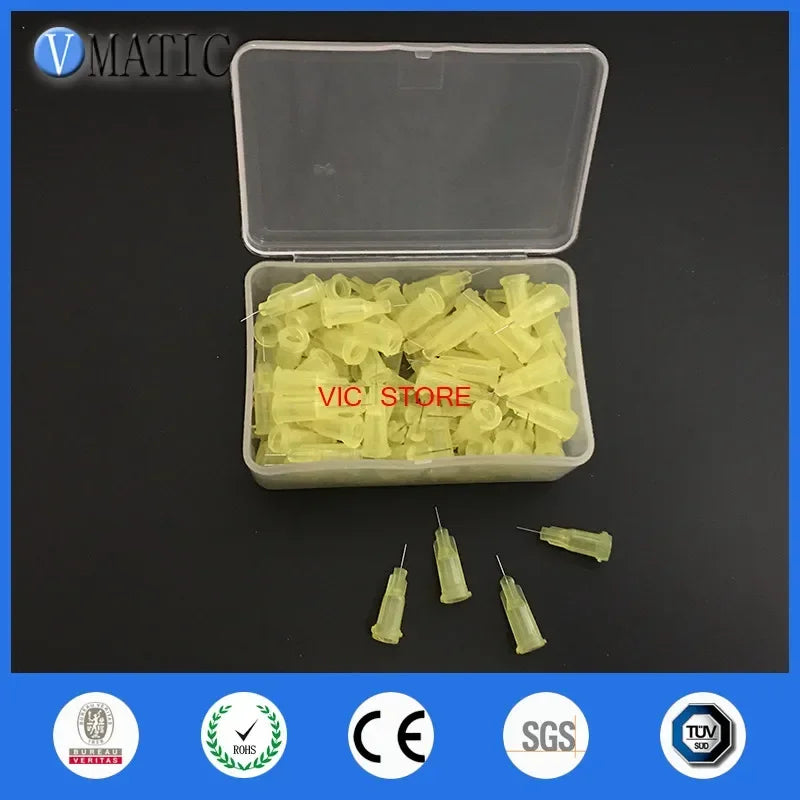High Quality 100pcs 32G 1/4'' Stainless Steel Tip Dispensing Screw Needles Non Sterilized 1/4 Inch Syringe Needle Tips