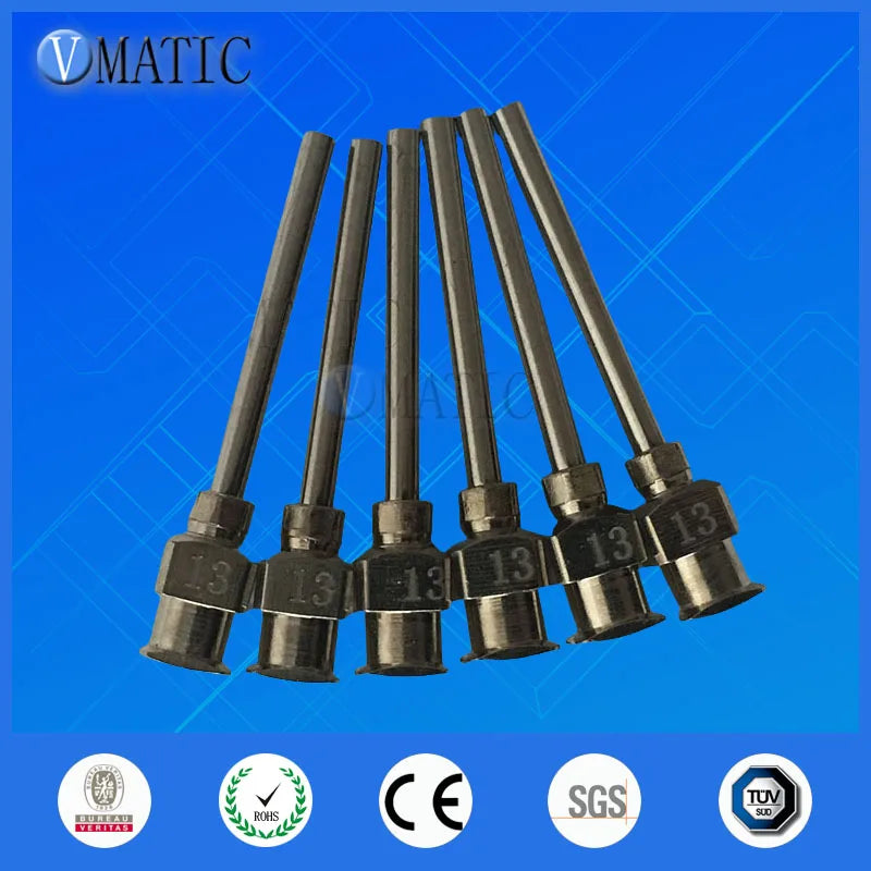 Free Shipping 12Pcs 1 Inch Tip Length 13G Blunt Stainless Steel Dispensing Needles Dispenser Needle Tips 1 Inch