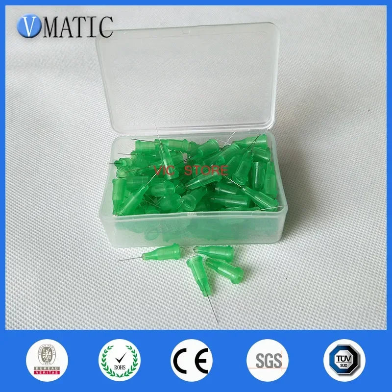 Free Shipping 100 Pcs Dispense Blunt Needle Tip 34G 0.5'' Length Non Sterilized Dispensing Needles 1/2 Inch